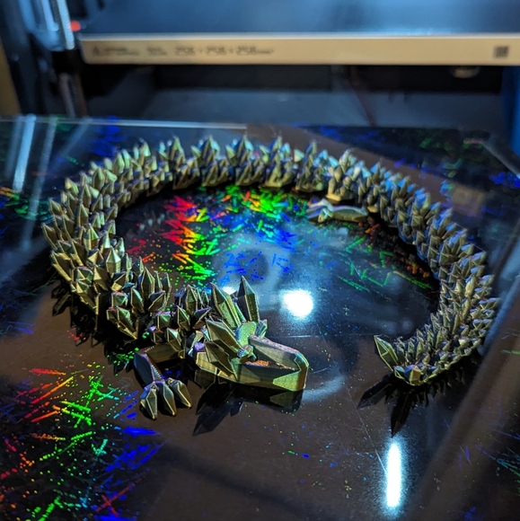 Metallic Crystal Dragon - Articulated Toy As Seen On TikTok!! - Picture 3 of 3